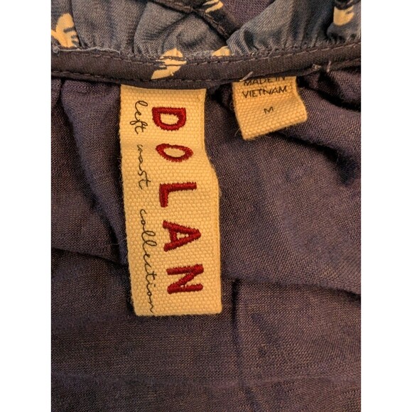 Anthropologie Dolan Sydney Bird Print Blouse Size Medium Short Sleeve Casual - Picture 10 of 11